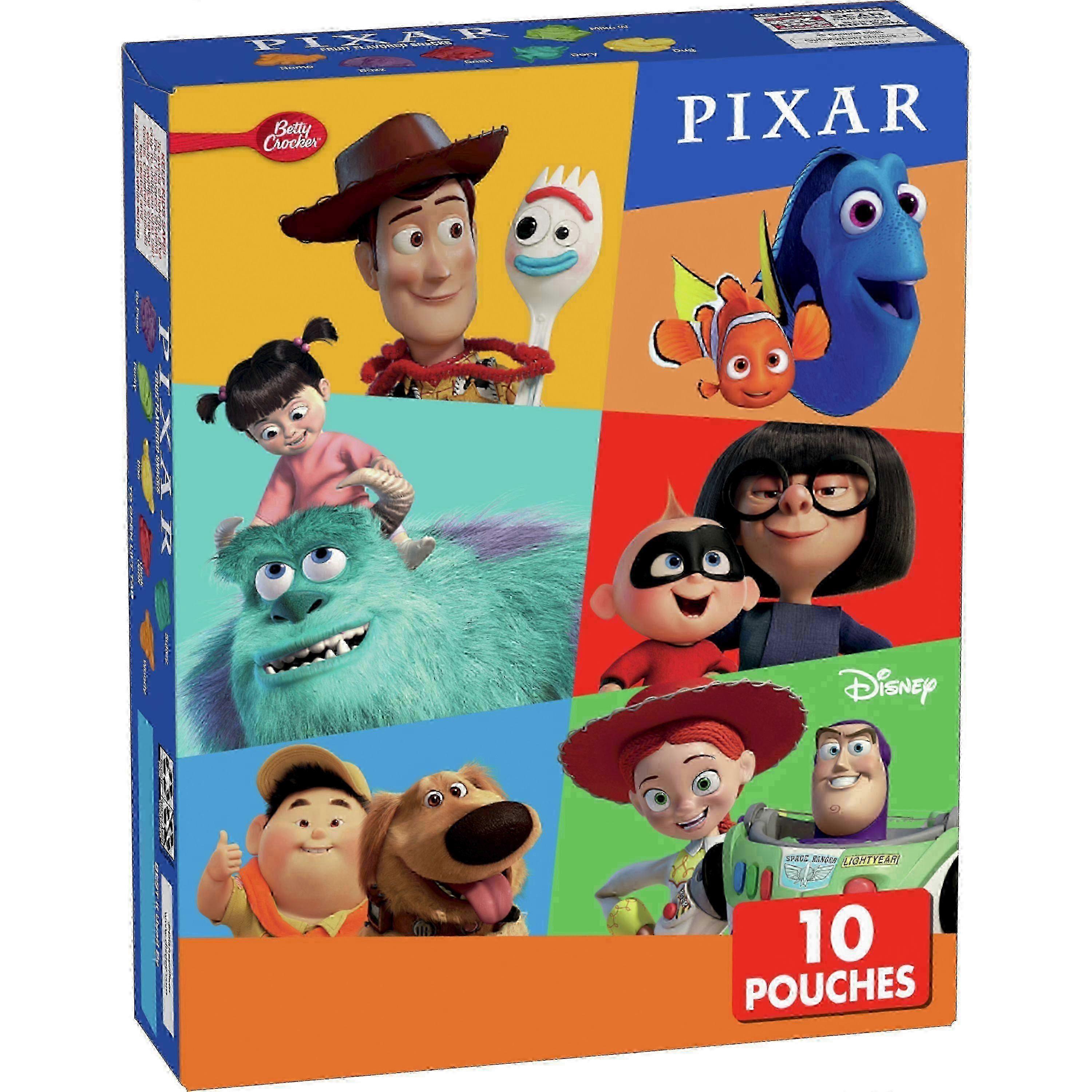 Betty Crocker Disney Pixar Fruit Flavored Snack Packs, 10 Ea