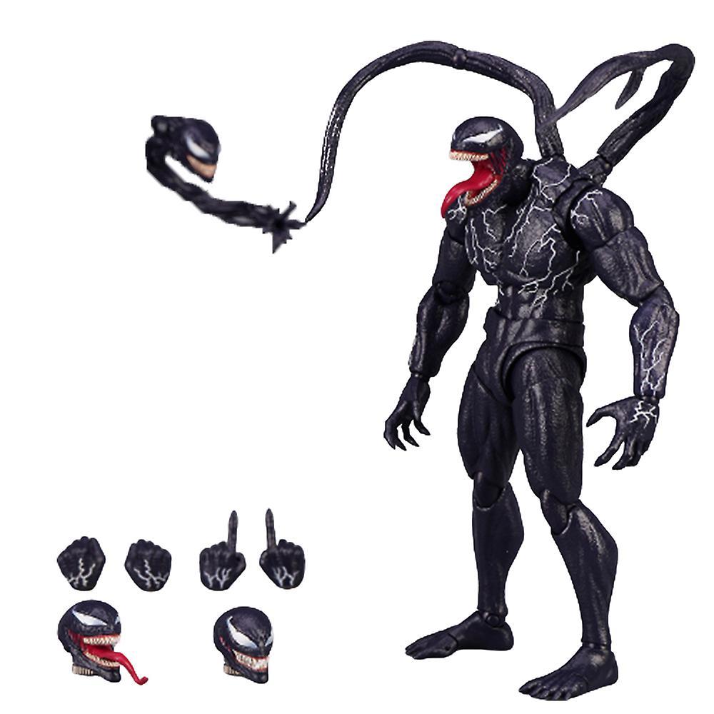 Manchalk Venom Action Figures Toy Display Venom With Replacements Kit Set Fans Collection Model Gift