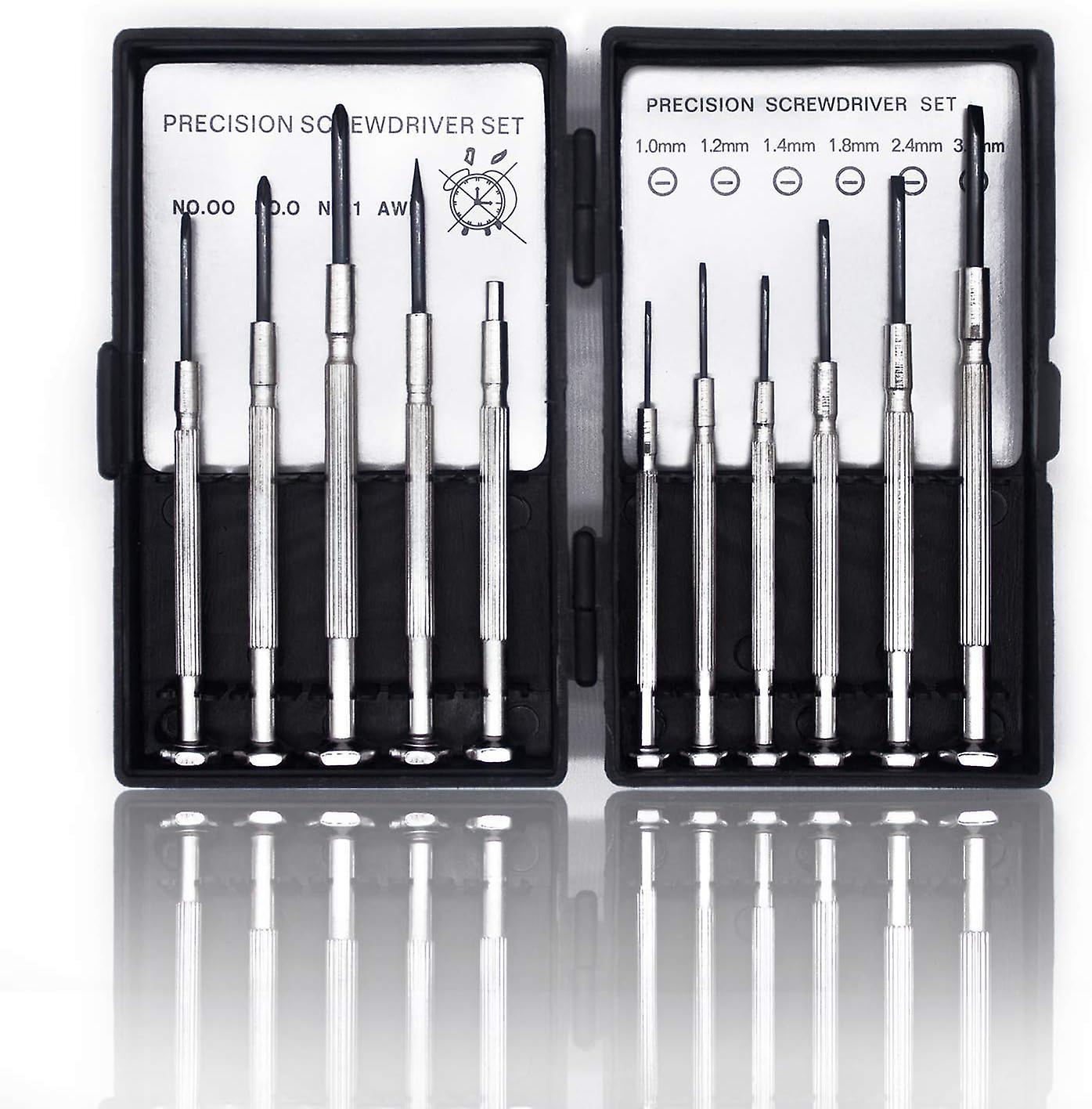 Giniey Mini Precision Screwdriver Set (11pcs) - Small Screwdriver Set For Electronics