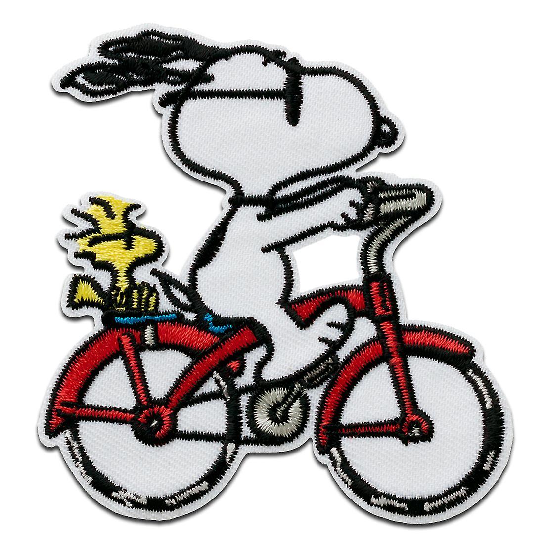 Mono-Quick Peanuts © Snoopy Bicycle - Patch, Iron-on patch, Iron on, Size: 7.8 x 7.4 cm