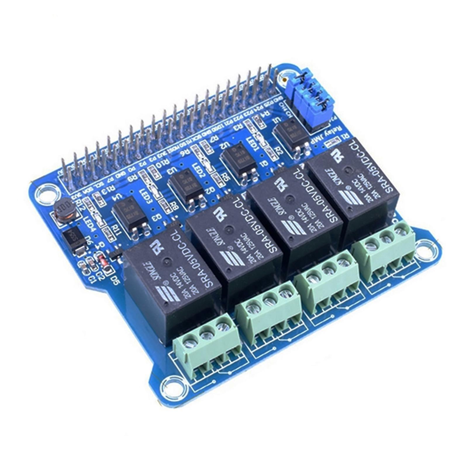 litelamg Power Relay Board Programmable Multifunctional Anti-interference 4 Channel Raspberry Pi Intelligent Expansion Board for Business