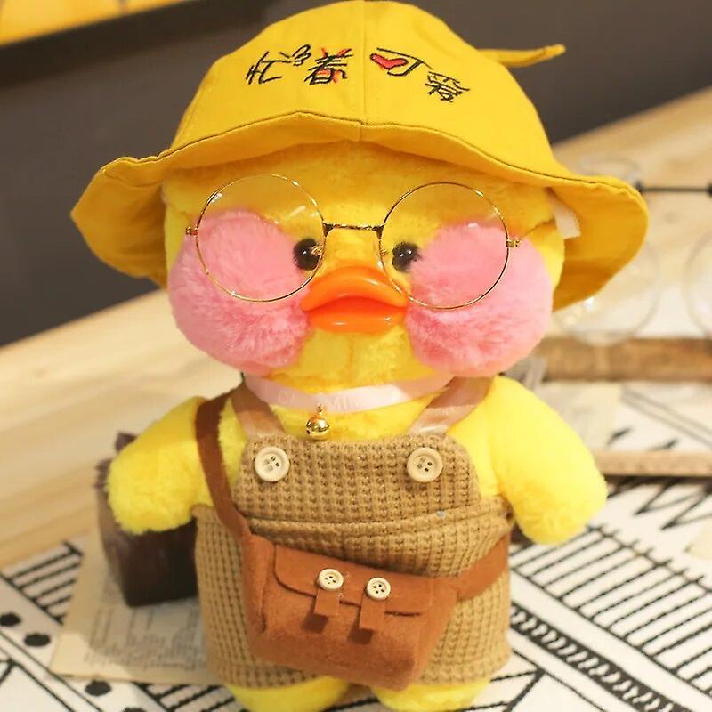 Begleri 30cm Cute Lalafanfan Cafe Duck Plush Toy Kawaii Lalafanfan Duck Doll Soft Stuffed Animal Plush Pillow Birthday Gifts For Kids C8 25-30cm