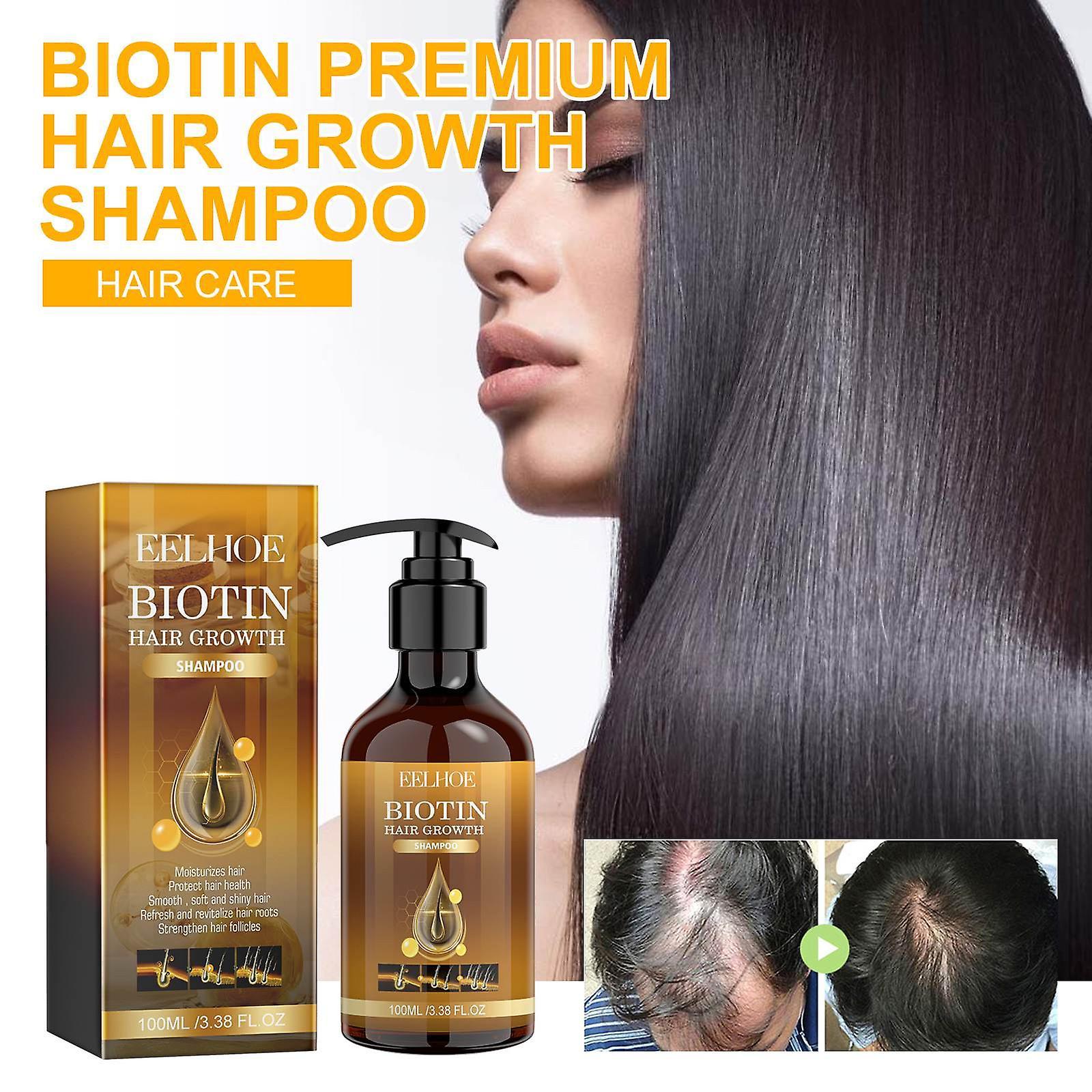 Kakanwo Biotin Premium Hair Growth Shampoo  Fast-Growing Hair Essential Antihair Loss Serums Skin Care 100Ml Multicolor Free Size