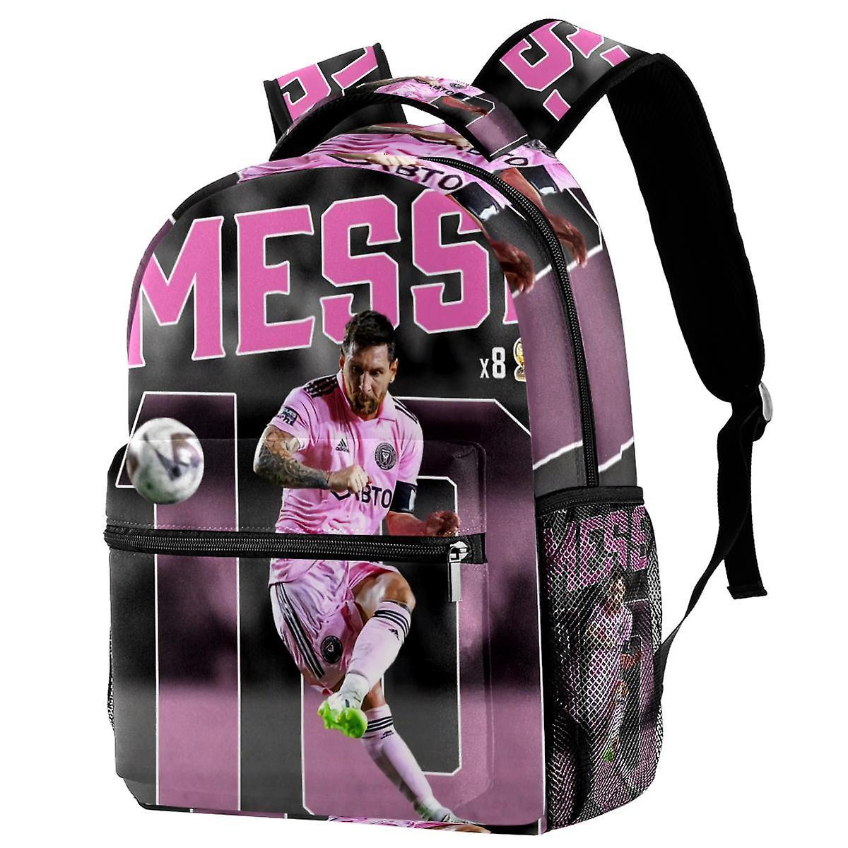 Gamurry Football Star Lionel Messi - Inter Miami Printed The Student Boys Girls Kids Schoolbag Trip Business Travel Adults Backpack Multicolored 29...