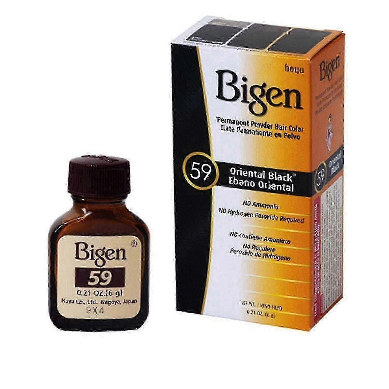 Bigen permanent powder haircolor, oriental black, 0.21 oz