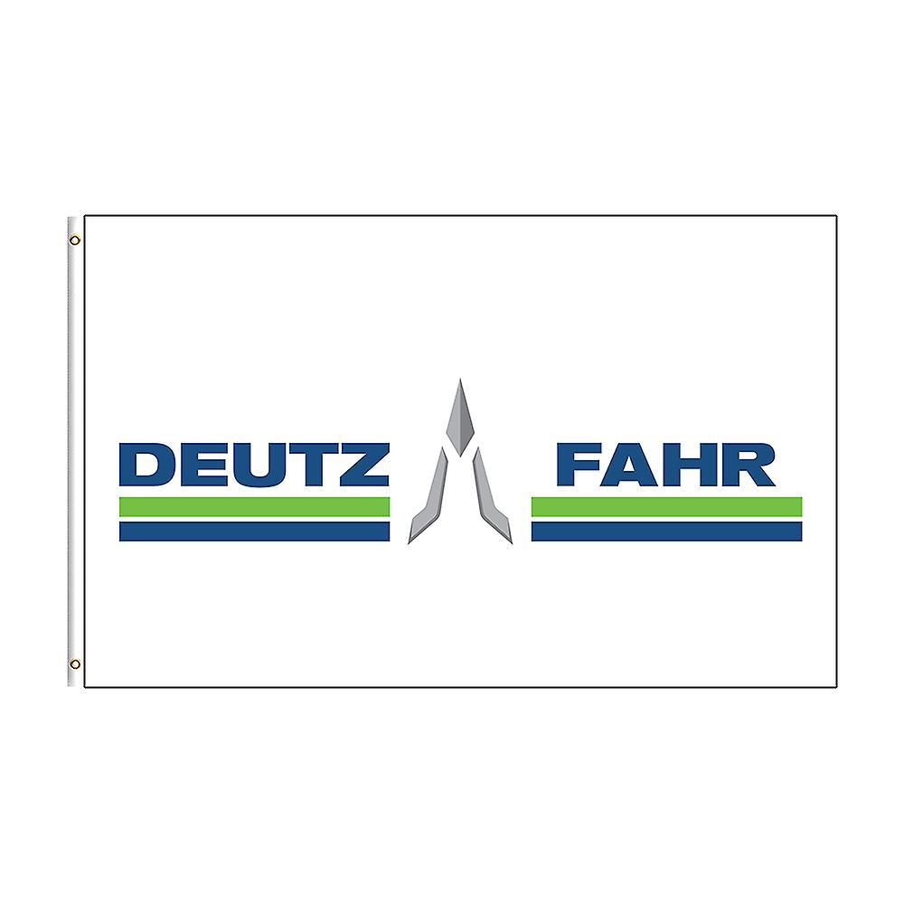 Bolongking 3x5 Ft Deutz Fahrs Flag Polyester Printed Tractor Banner For Decor A 60 x 90cm