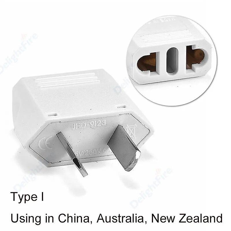 Cciyu Us Plug Adapter Eu To Us Australia Travel Adapter Electric  Power Plug Charger Adapter Sockets Ac Converter Outlet au plug3 10pcs