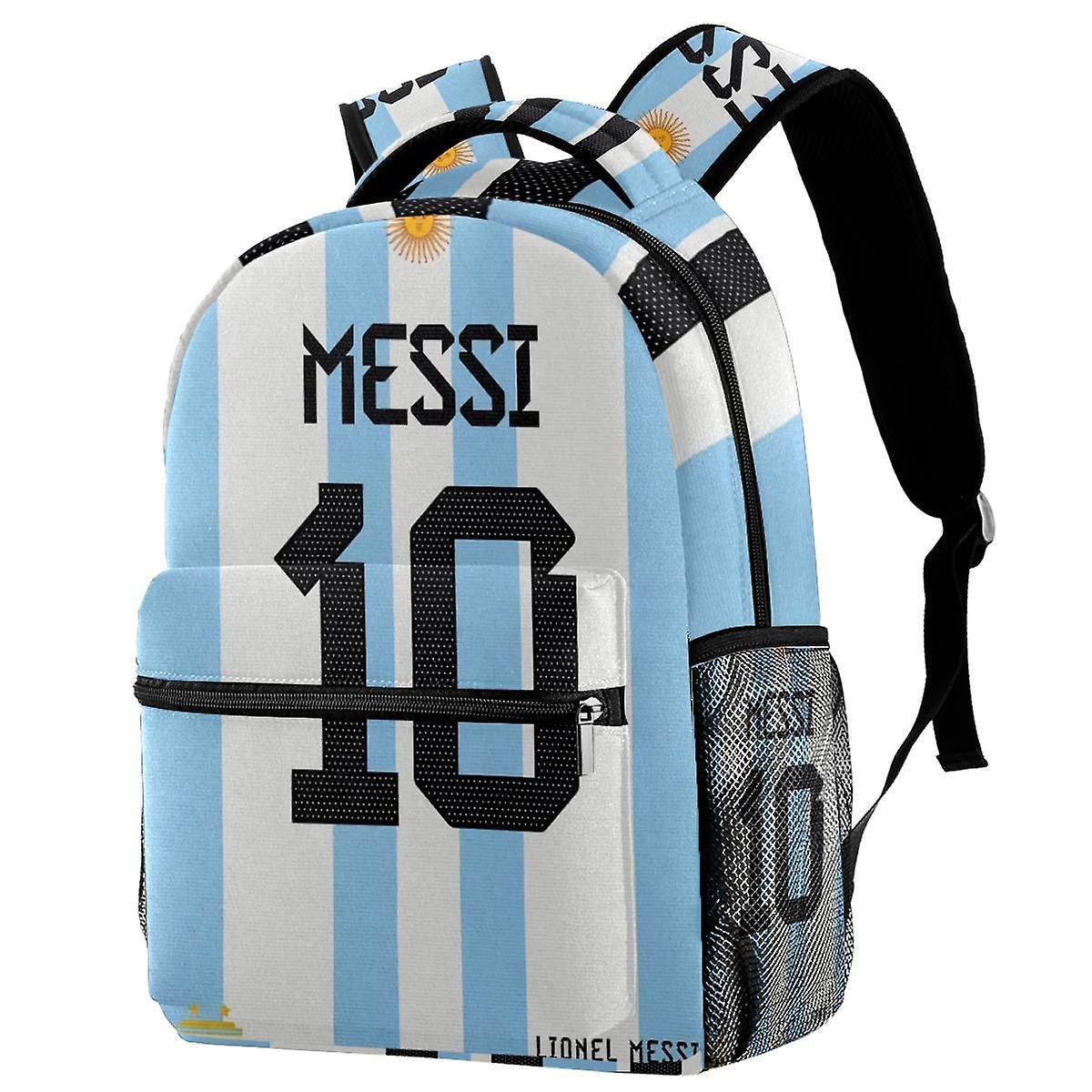 Gamurry Football Star Lionel Messi No. Printed The Student Boys Girls Kids Schoolbag Trip Business Travel Adults Backpack Multicolored 29.4x20x40cm