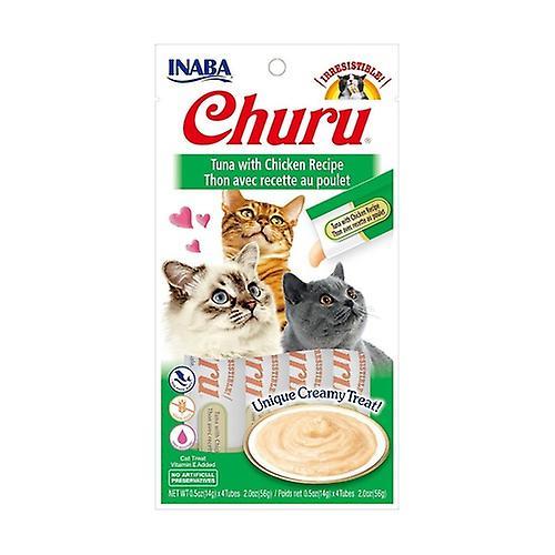 Inaba Churu Cream for Cats Tuna with Chicken 1 unit (Chicken - Fish - Tuna - Meat)