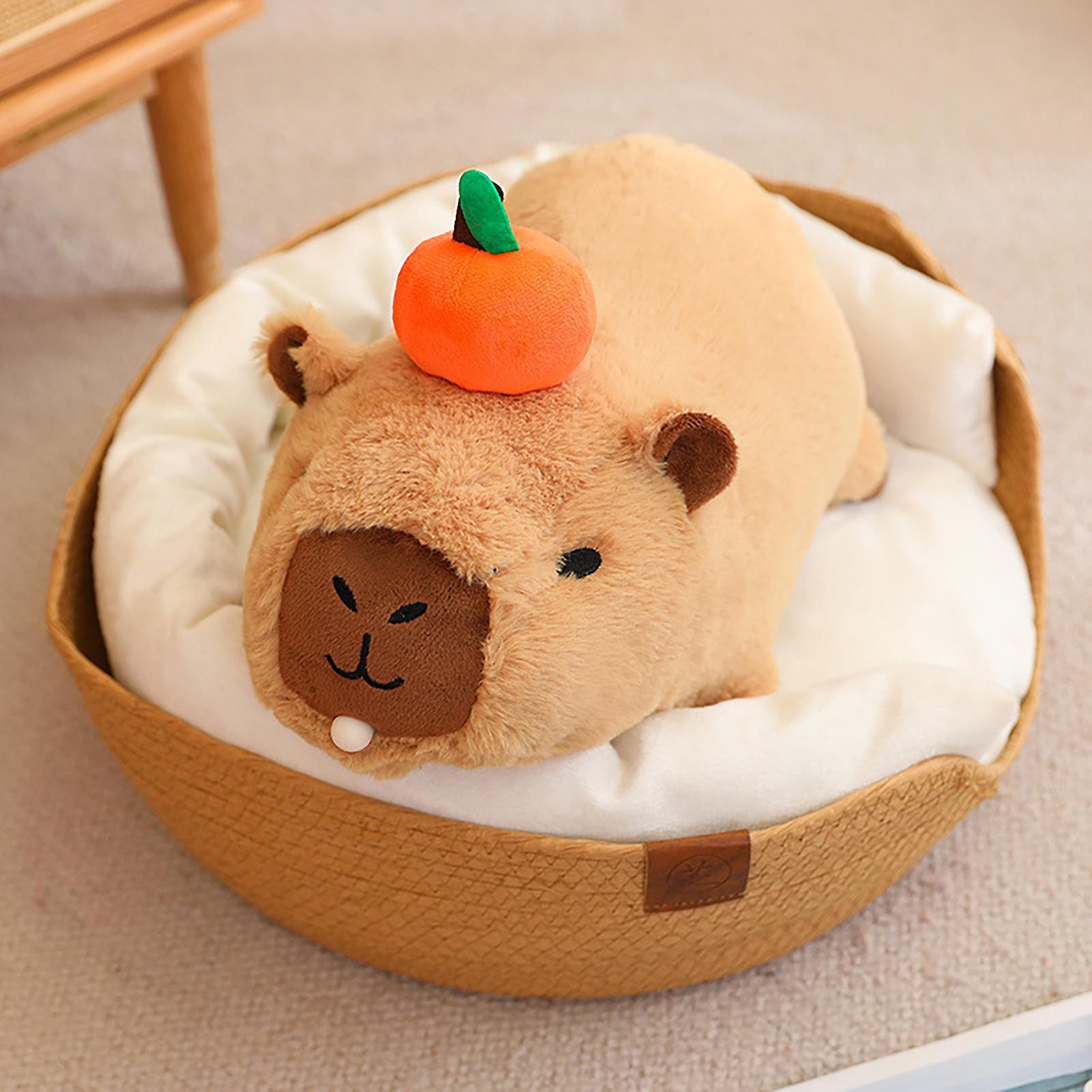 Abracing Kawaii Capybara Plush Toys Stuffed Doll Creative Cute Simulation Stuffed Toy For Children Girls Gift Decoration Collection C 20cm