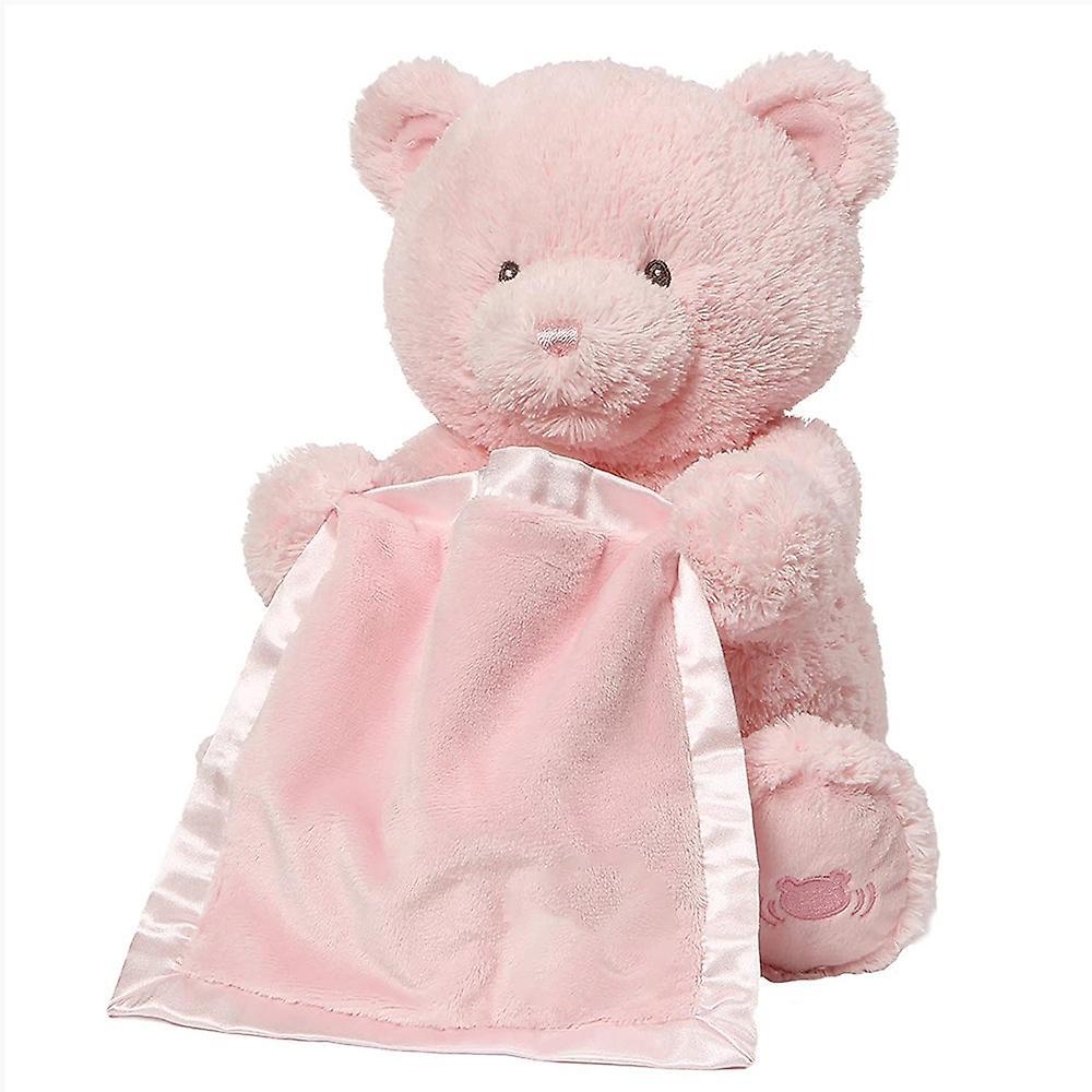 Wuhing Teddy Bear Animated Stuffed Animal Plush, 11.5" Pink