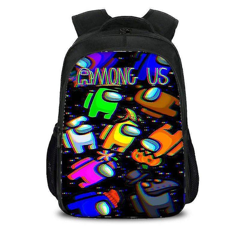 Among Us Design Backpack Student School Bags Kids Gift 16 Inchs [xc] WHBYV 15