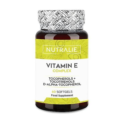 Nutralie Vitamin E Complex tocopherols and tocotrienols 60 capsules