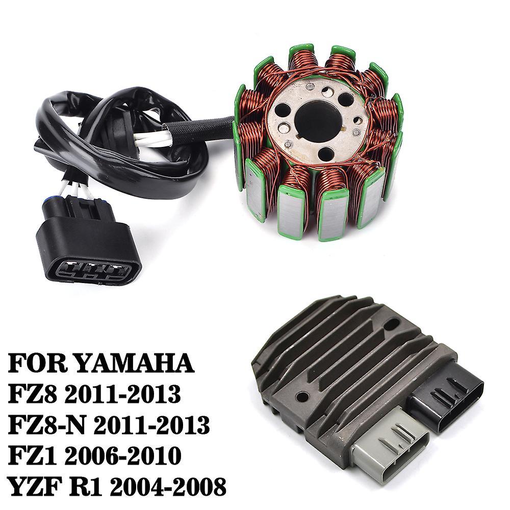 Boussder Stator Coil 12v Regulator Rectifier For Yamaha Yzf R1 Yzf-r1 2004 2005 2006 2007 2008 Fz1 2006-2010 Fz8 Fz8 N Fz8-n 2011-2013