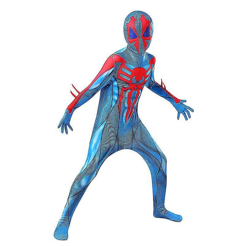 Shinestar Spider-man Cosplay Jumpsuit Halloween Carnival Party Kids Fancy Dress Up Bodysuit Superhero Roleplay Performance Costume 3-4 Years