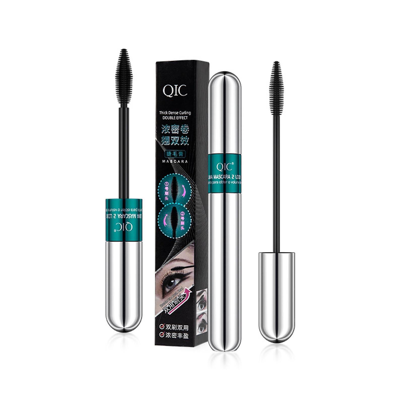 Taishh 2 In 1 Vibely Mascara 5X Longer Cosmetics For Natural Lengthening And Thickening No Clumping 4D Silk Fiber Mascara Blue