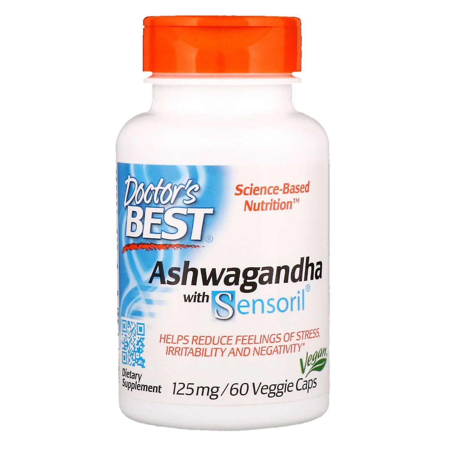 Doctor's Best, Ashwagandha with Sensoril, 125 mg, 60 Veggie Caps