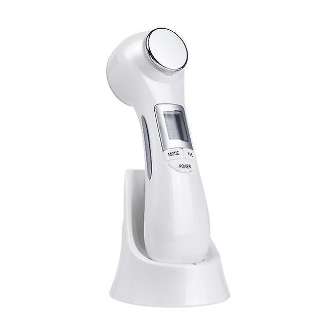 Slowmoose 6 In 1 Radio Frequency, Led Light Therapy -facial Lifting, white without box