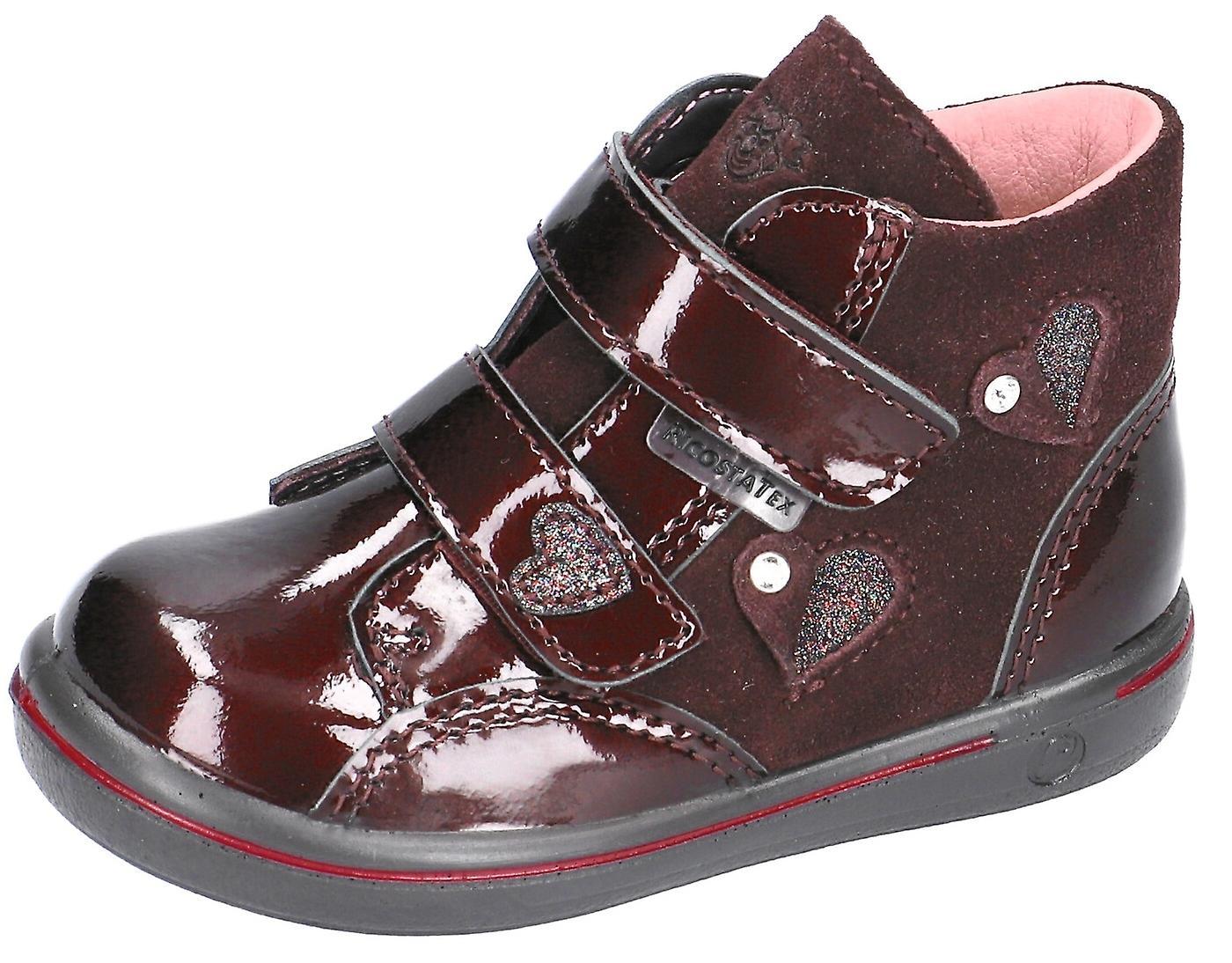 Ricosta Pepino Girls Abby Waterproof Boots Burgundy Patent EU 28