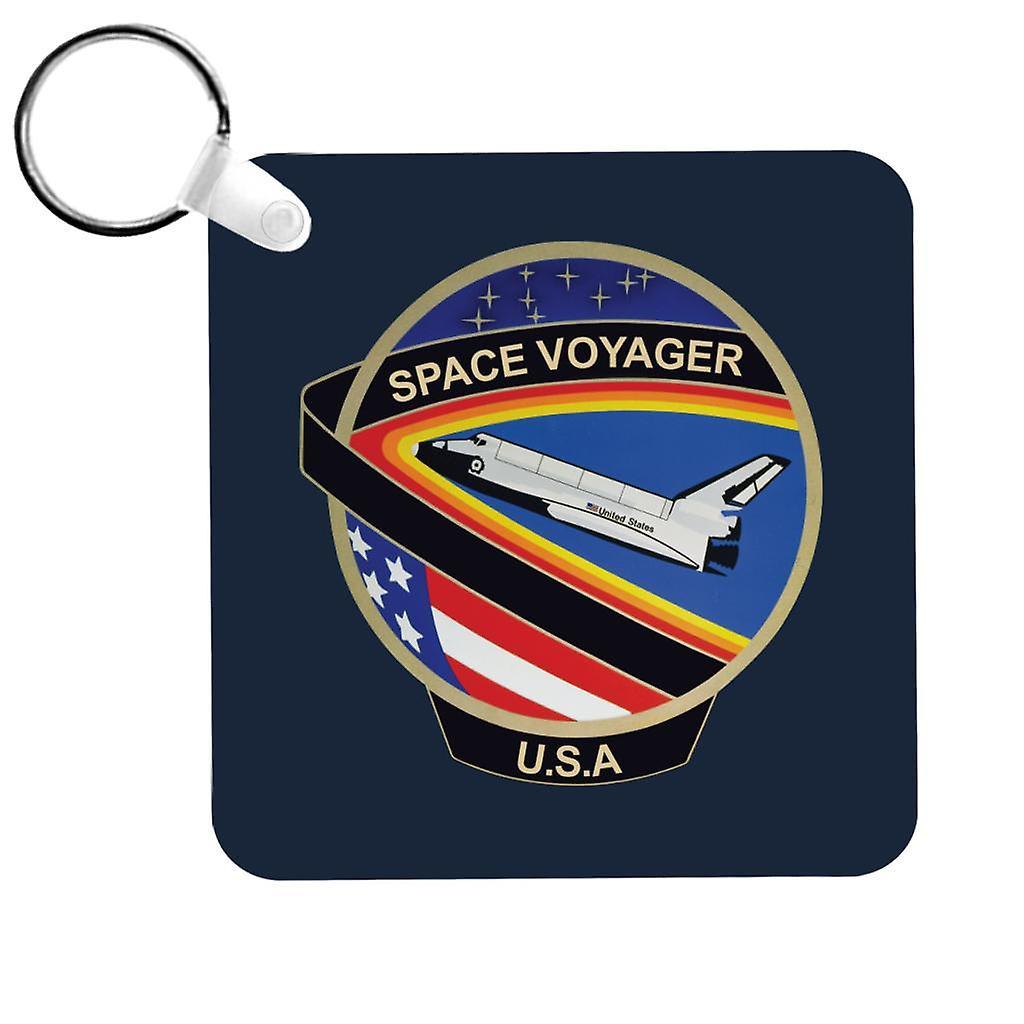 NASA STS 61C Space Shuttle Columbia Mission Patch Keyring Navy Blue 5cm x 5cm