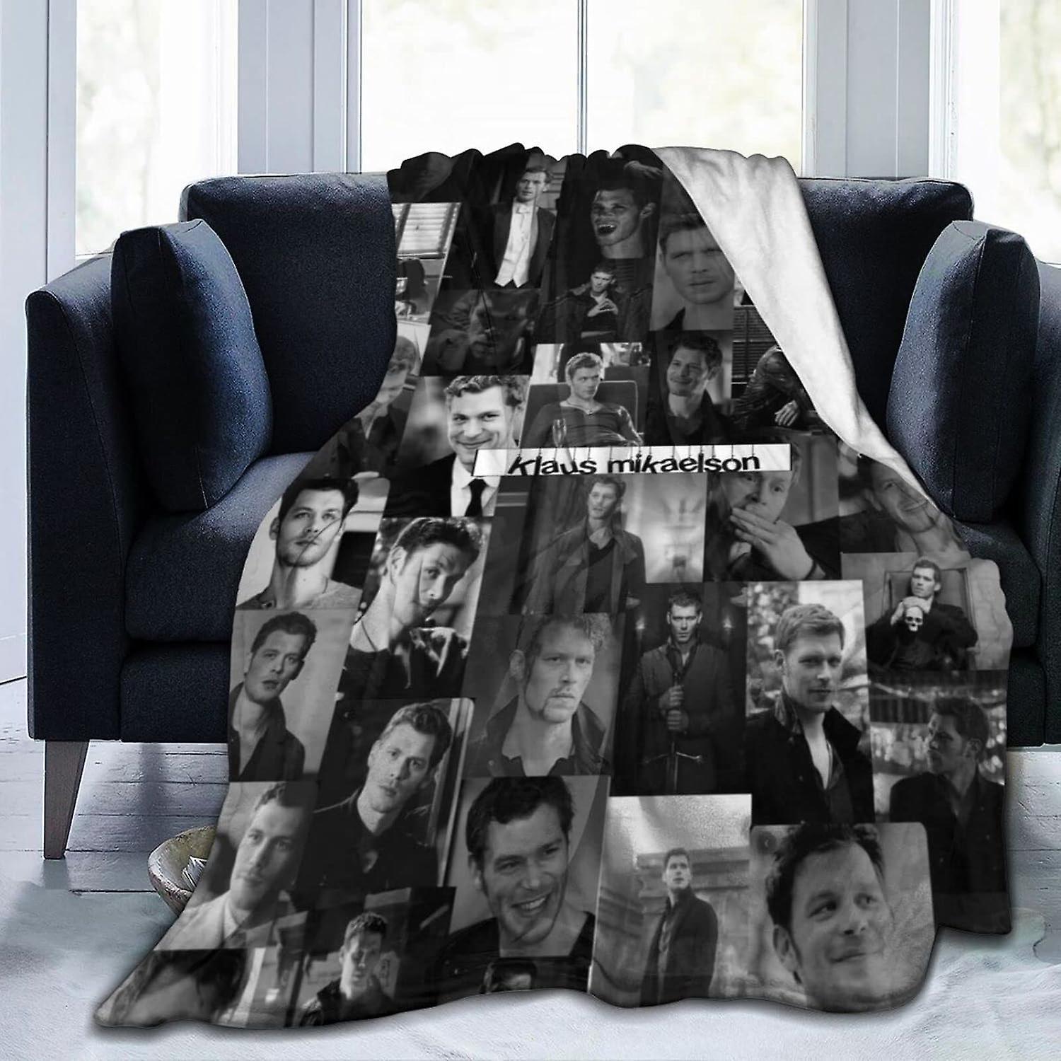 Kerota Joseph Klaus Morgan Mikaelson Blanket, Ultra Soft Lightweight Flannel Fleece Throw Blankets Warm Air Conditioning Blanket For Couch Sofa Bed...