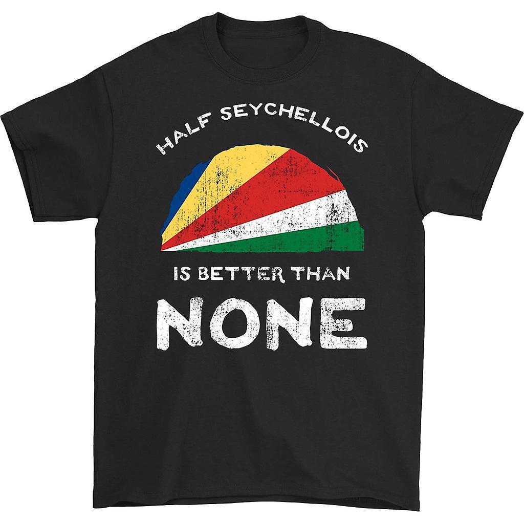 HISHARK Half seychellois is better than none t-shirt black XXL