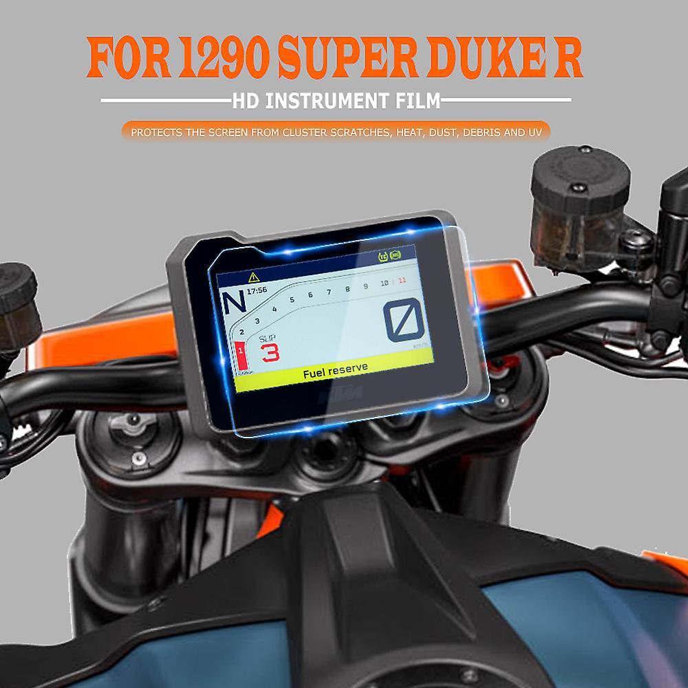 Bicaco For 1290 Super Duke R 2021 Motorcycle Cluster Scratch Protection Film Screen Scratch Protection Film Dashboard four  set