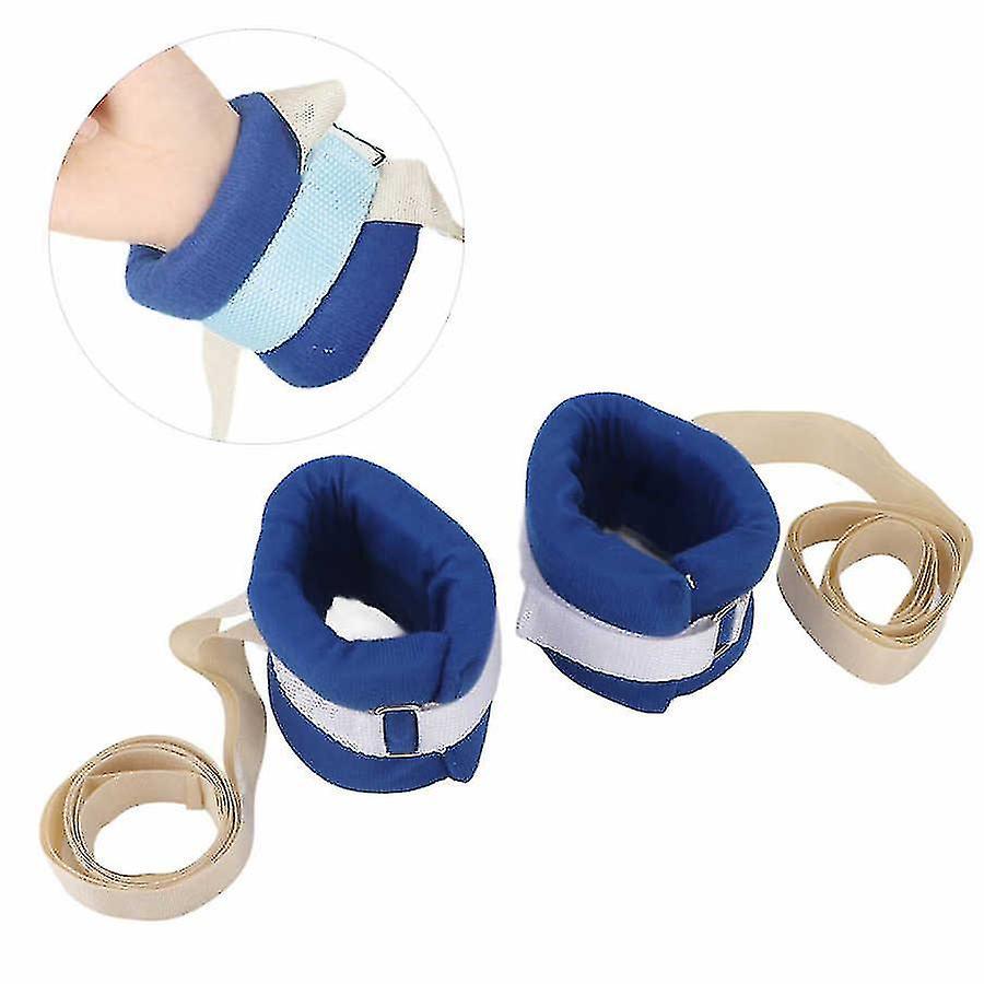 Set Sail 2pcs Medical Limb Restraint Strap Breathable Patients Hand Feet Fixer Limb Fixed Strap Belt For Elderly Hospital Mental Patient