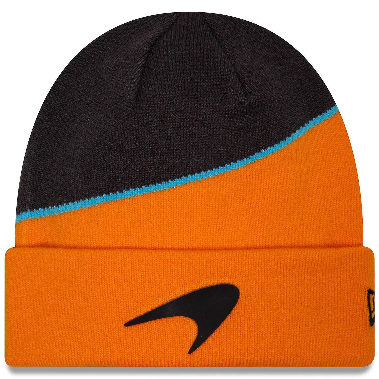 New Era Mens McLaren Racing Team Colour Warm Winter Beanie Hat - Orange One Size