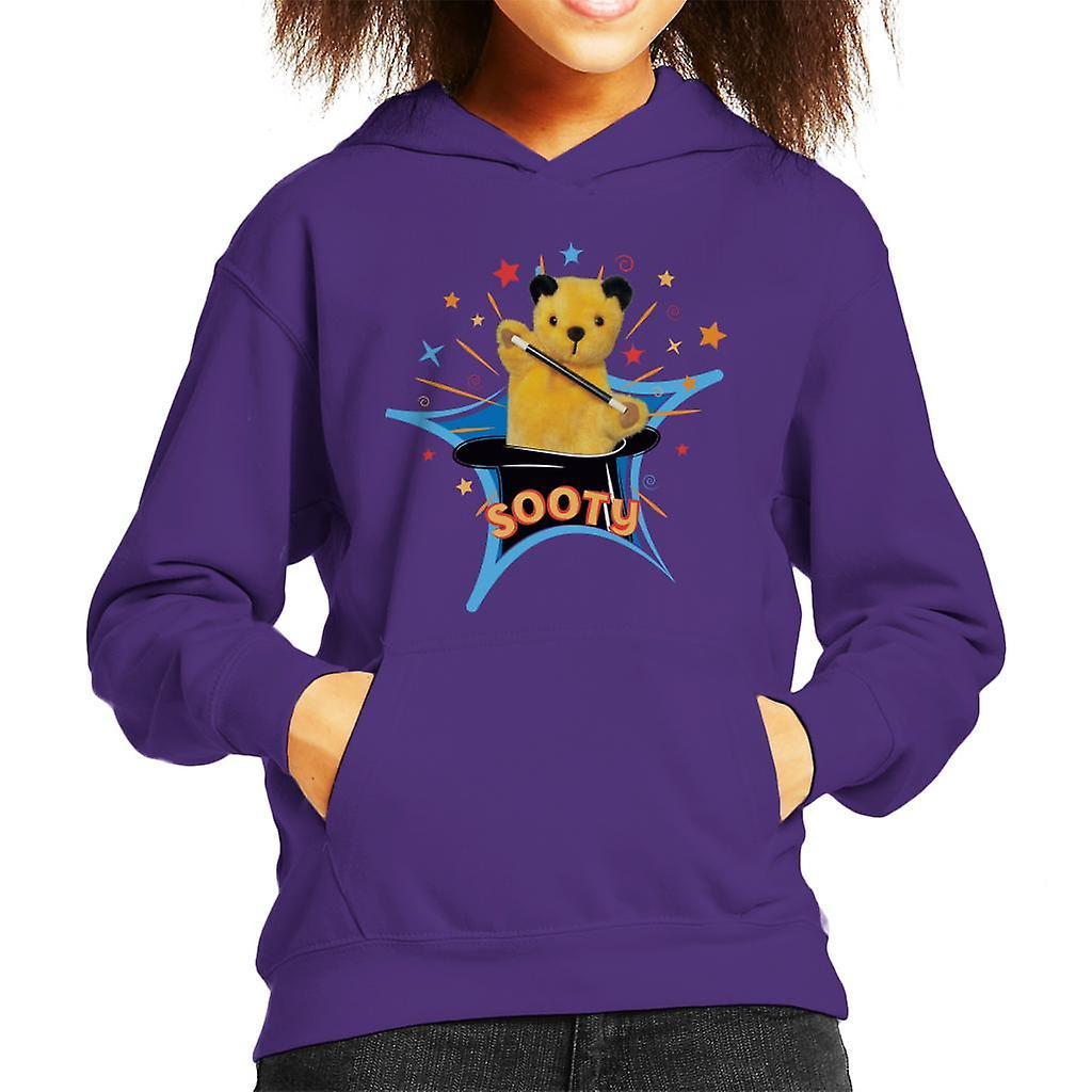 Sooty Magic Hat Kid's Hooded Sweatshirt Purple Small (5-6 yrs)