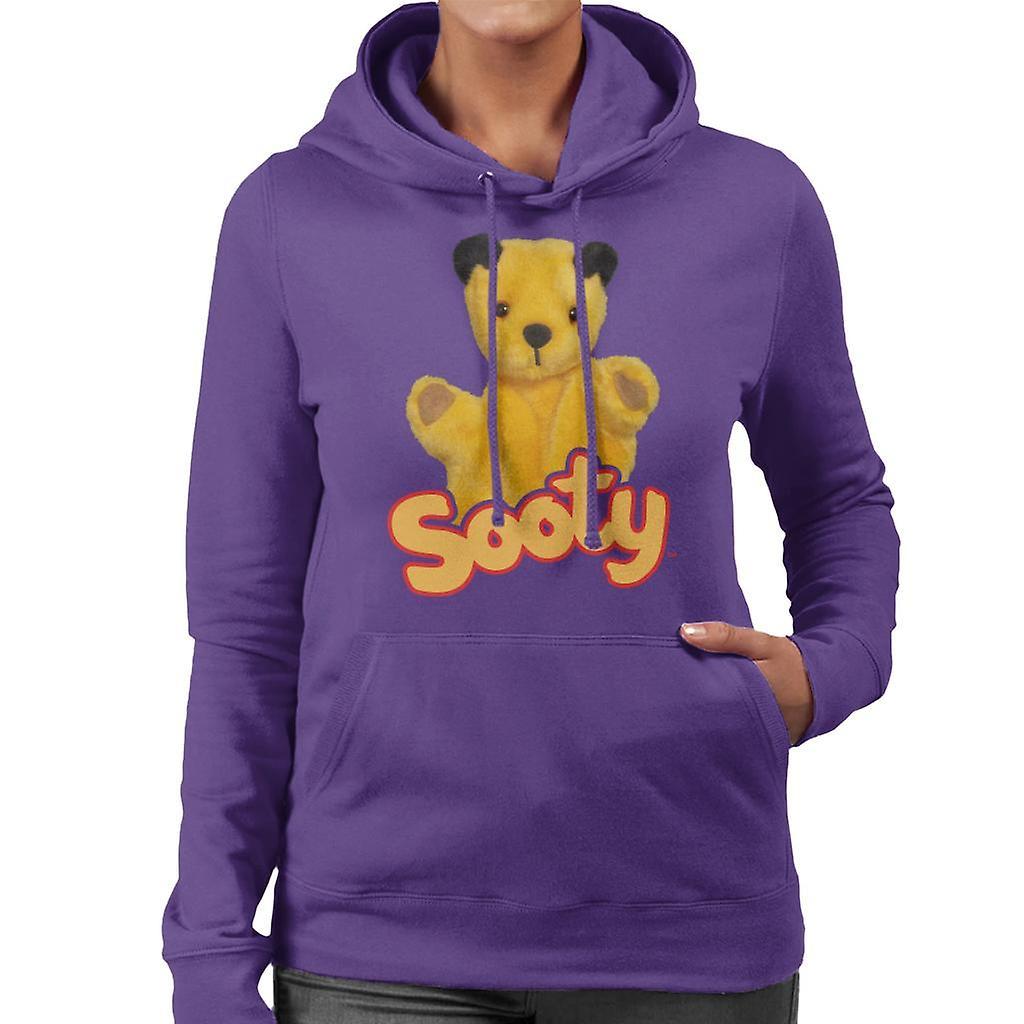 Sooty Wave Logo Women's Hooded Sweatshirt Purple Medium