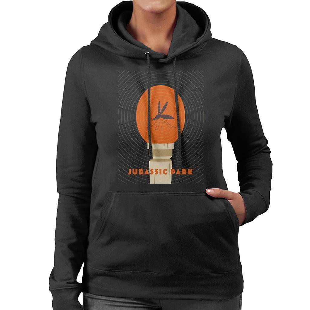 Jurassic Park Mosquito In Amber Women's Hooded Sweatshirt Black Large