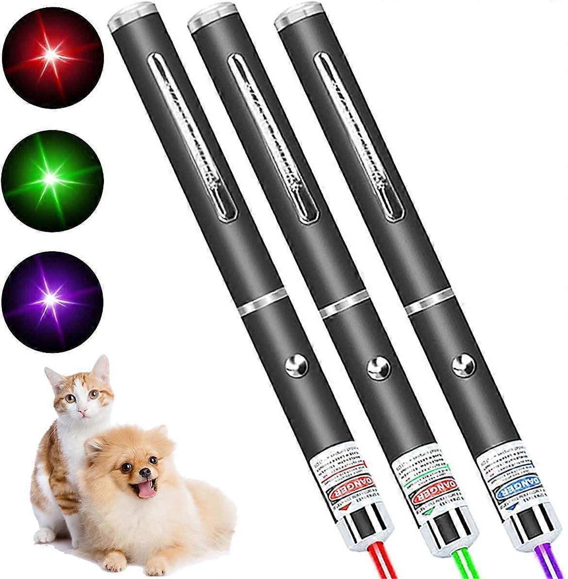 Lertenys Laser Pointer for Cats, 3 Pack,Laser Pointer Cat Toys for Indoor Cats Pet Kitten Dogs Laser Pen Toys Chaser Tease Cat