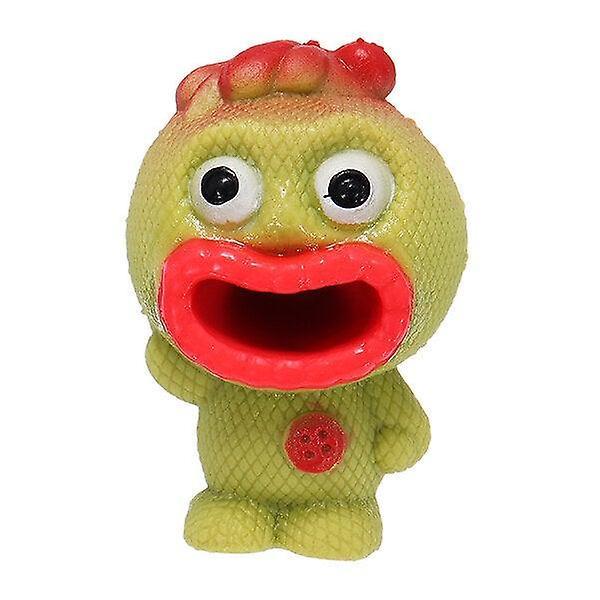 Xinanduo Novelties Toys Pop Out Alien Squishy Stress Reliever Fun Gift Vent Big Mouth Slime Red