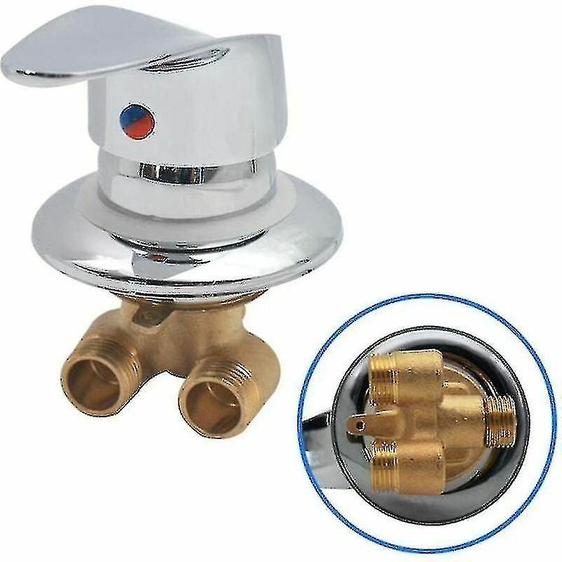 Unitoney Mixer Tap Shower Cabin Brass Shower Faucet Outlet Diverter Chrome Shower Mixer Tap G12 Connector Cold And Hot Water Mixer Shower Compatibl...