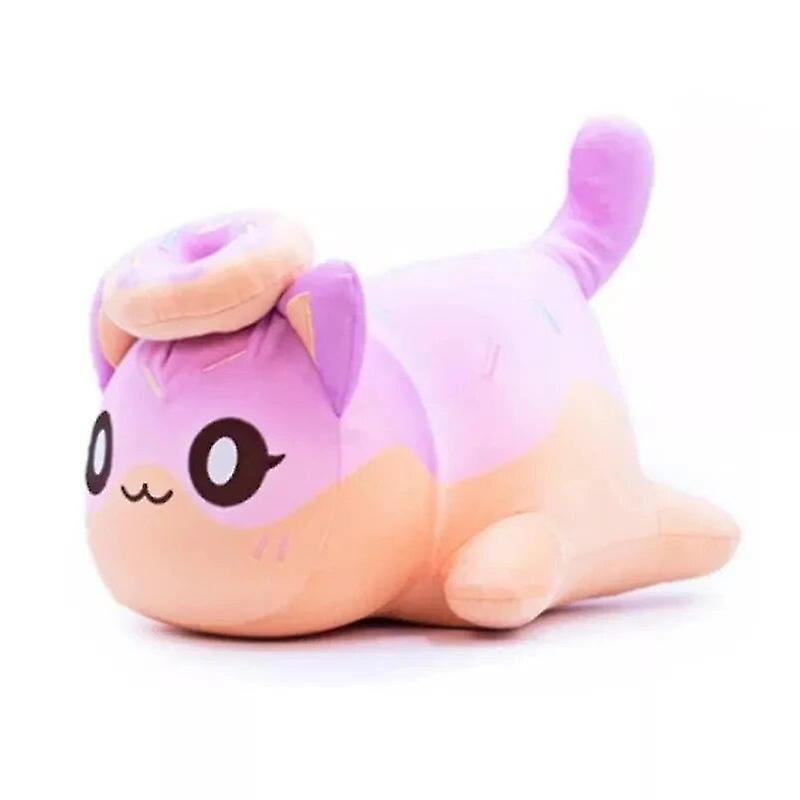 Elciaicle Meemeow Aphmau Plush Meemeows Food Cats Plushie Bunle Ahpmau French Fries Burger Pillow Plush Toys Kawaii Cute Plushy Cats Doll Donut