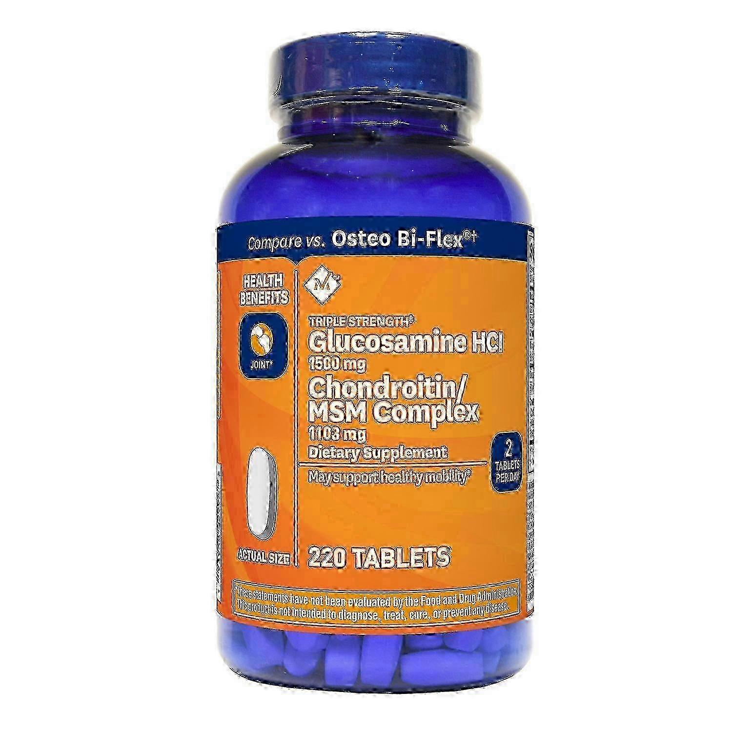 Member's Mark Triple-strength Glucosamine Chondroitin Msm Tablets, 220 Ea