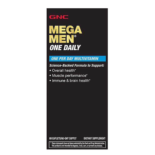 Gnc Mega Men One Daily Multivitamin, 60 Tablets, Complete Multivitamin And Multimineral Support For Men