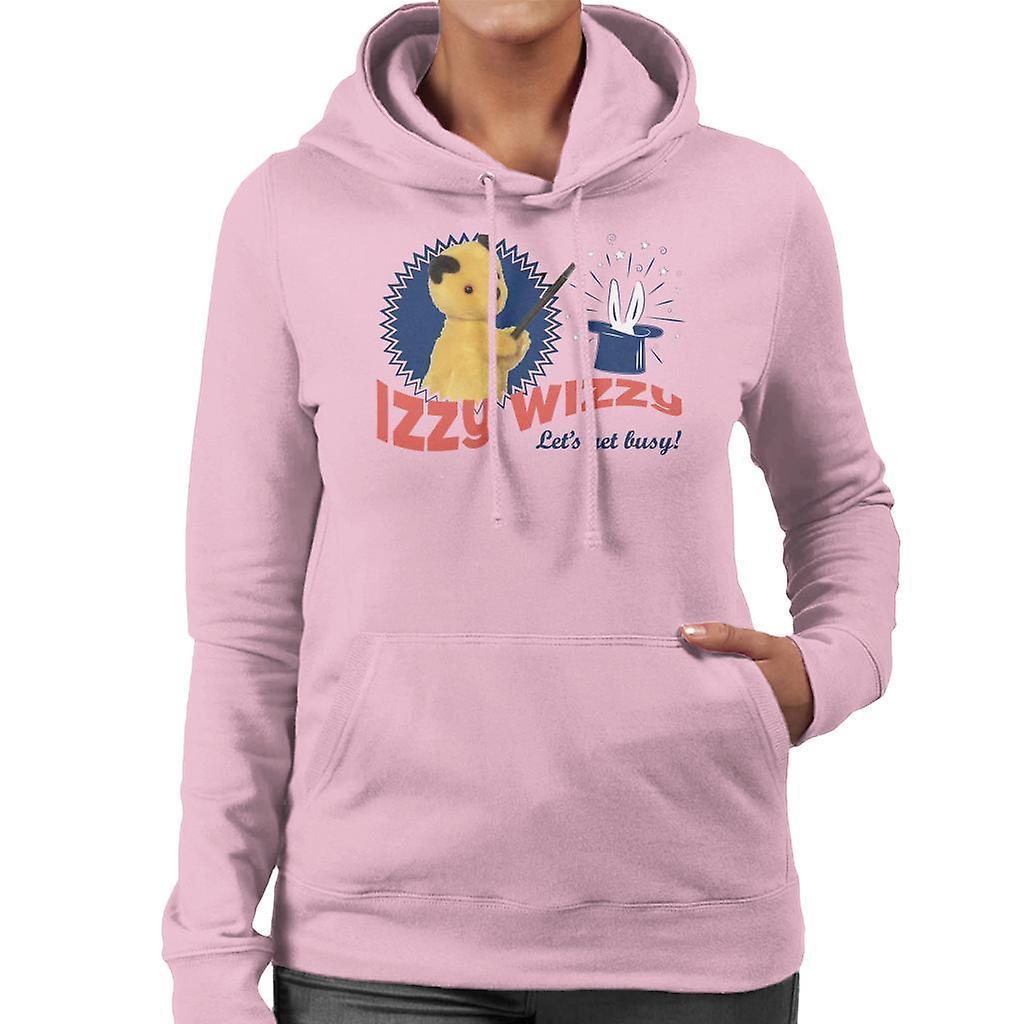 Sooty Retro Izzy Wizzy Let's Get Busy Women's Hooded Sweatshirt Light Pink X-Large