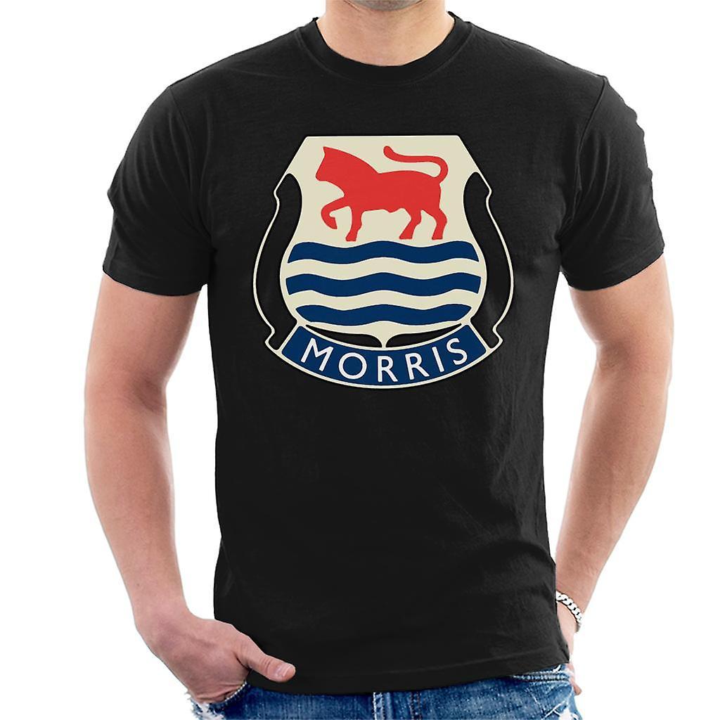 Morris Logo British Motor Heritage Men's T-Shirt Black Large