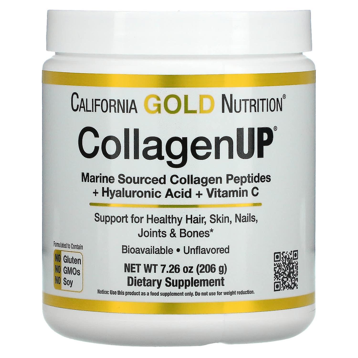 California Gold Nutrition, CollagenUP, Hydrolyzed Marine Collagen Peptides with Hyaluronic Acid and