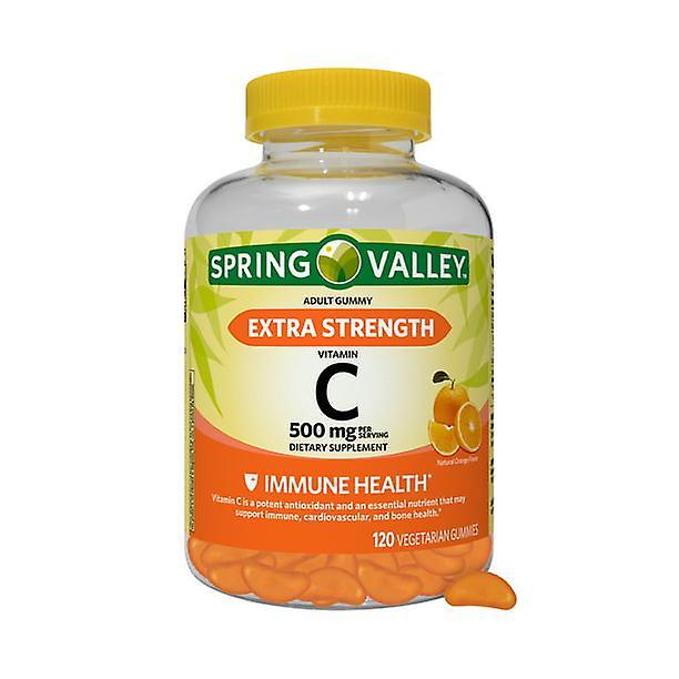 Spring Valley Extra Strength Vitamin C, 500 Mg Vegetarian Gummies, 120 Count