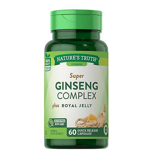 Sundance Nature's Truth Super Ginseng Complex Plus Royal Jelly Quick Release Capsules, 800 Mg, 60 Caps (Pack of 1)