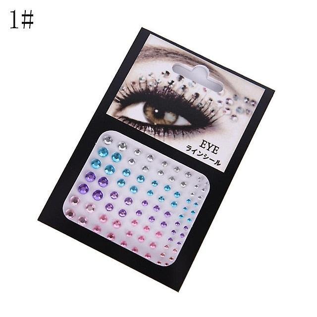 Slowmoose Fashion Tattoo Diamond Makeup Eyeliner, Eyeshadow - Face Sticker Jewel Eyes N1