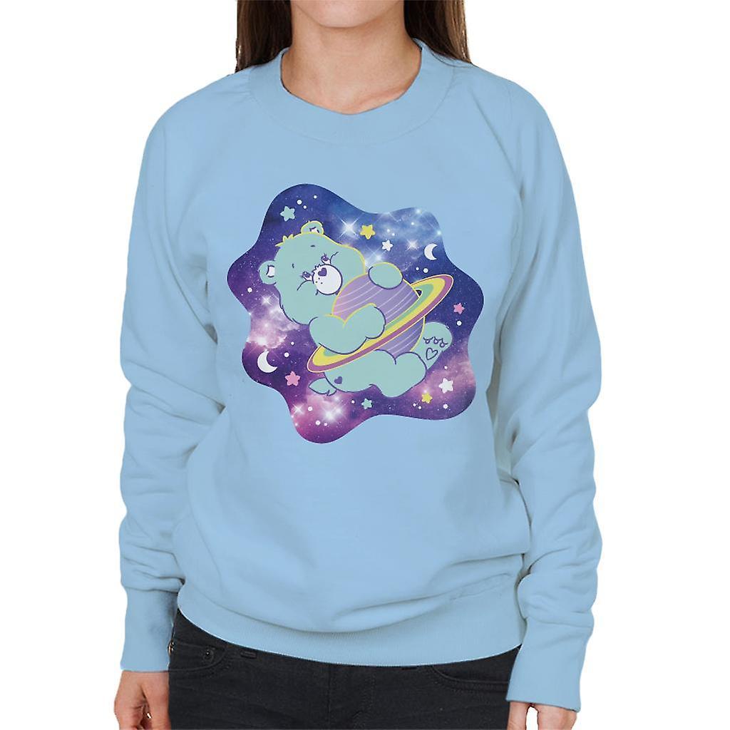 Care Bears Bedtime Bear Dreaming Of Space Women's Sweatshirt Sky Blue Large