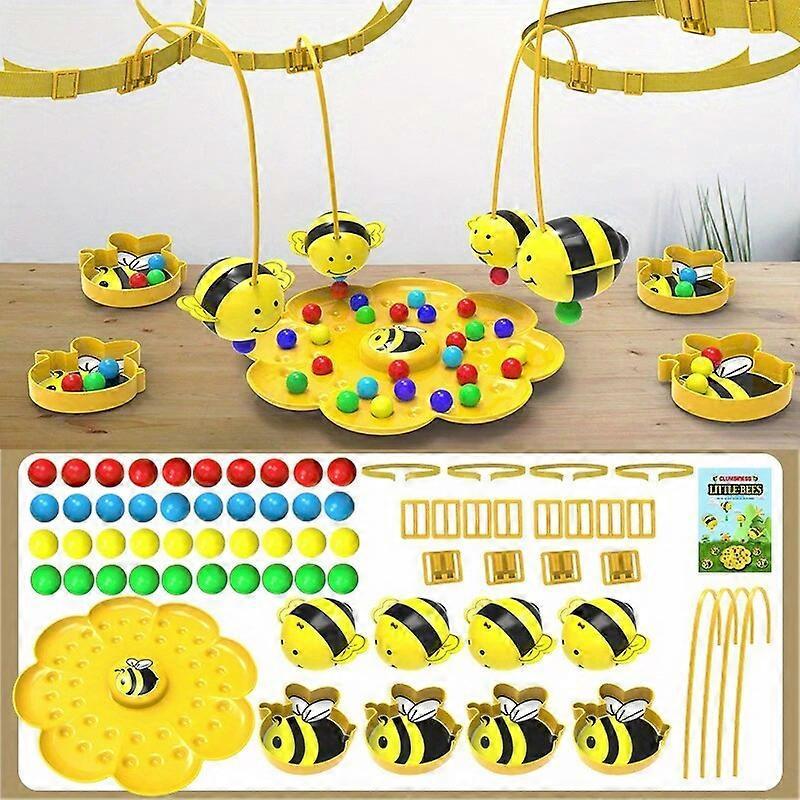 Redkid Little Bumblebee Multifunctional Board Game Puzzle Fishing Toys Interactive Educational Toys For Kids Christmas Gift Family Game Four-person...