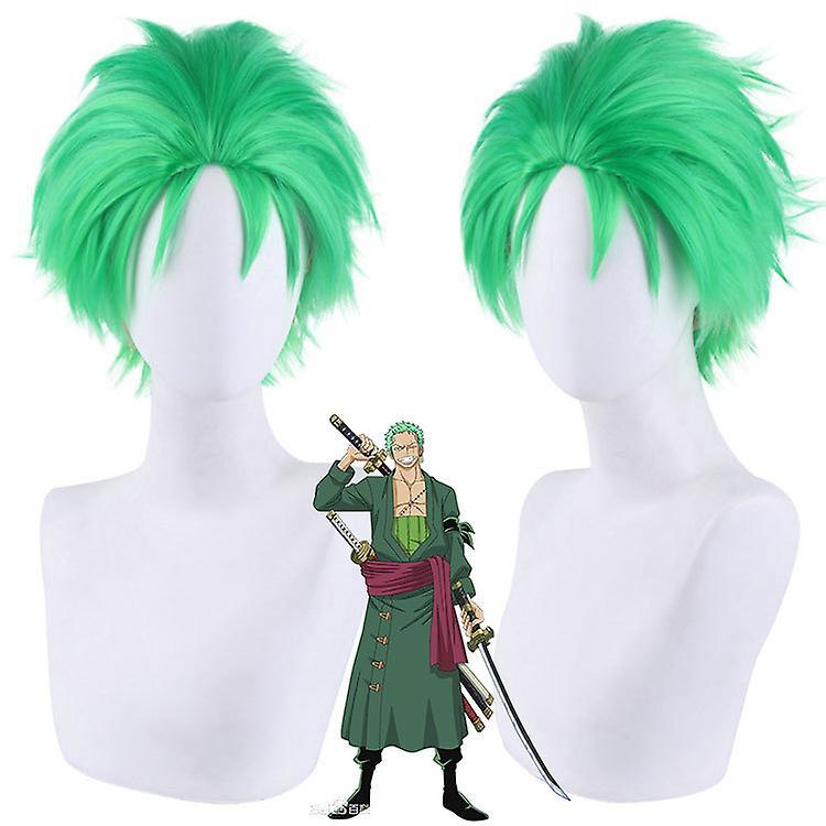 DUqi Anime Roronoa Zoro Cosplay Costume Wano Kuni Country Kimono Robe Full Suit Outfits Halloween Carnival Suit Only wig S