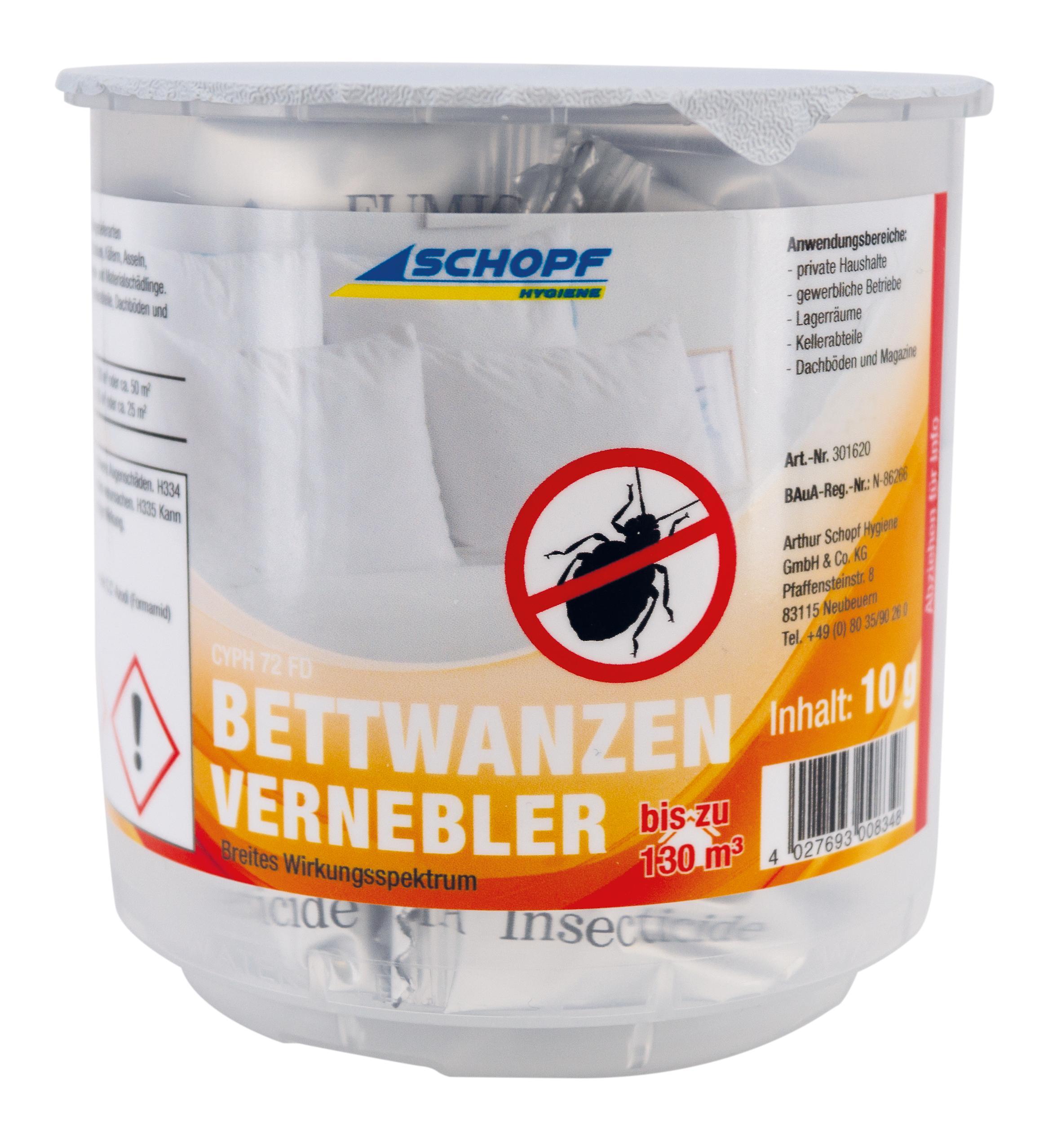 SCHOPF Hygiene Bed® Bug Nebulizer, 10 g