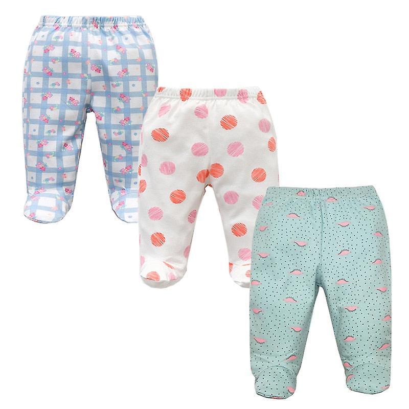 Slowmoose Footed Baby Pants, 100% Cotton Clothes 6M