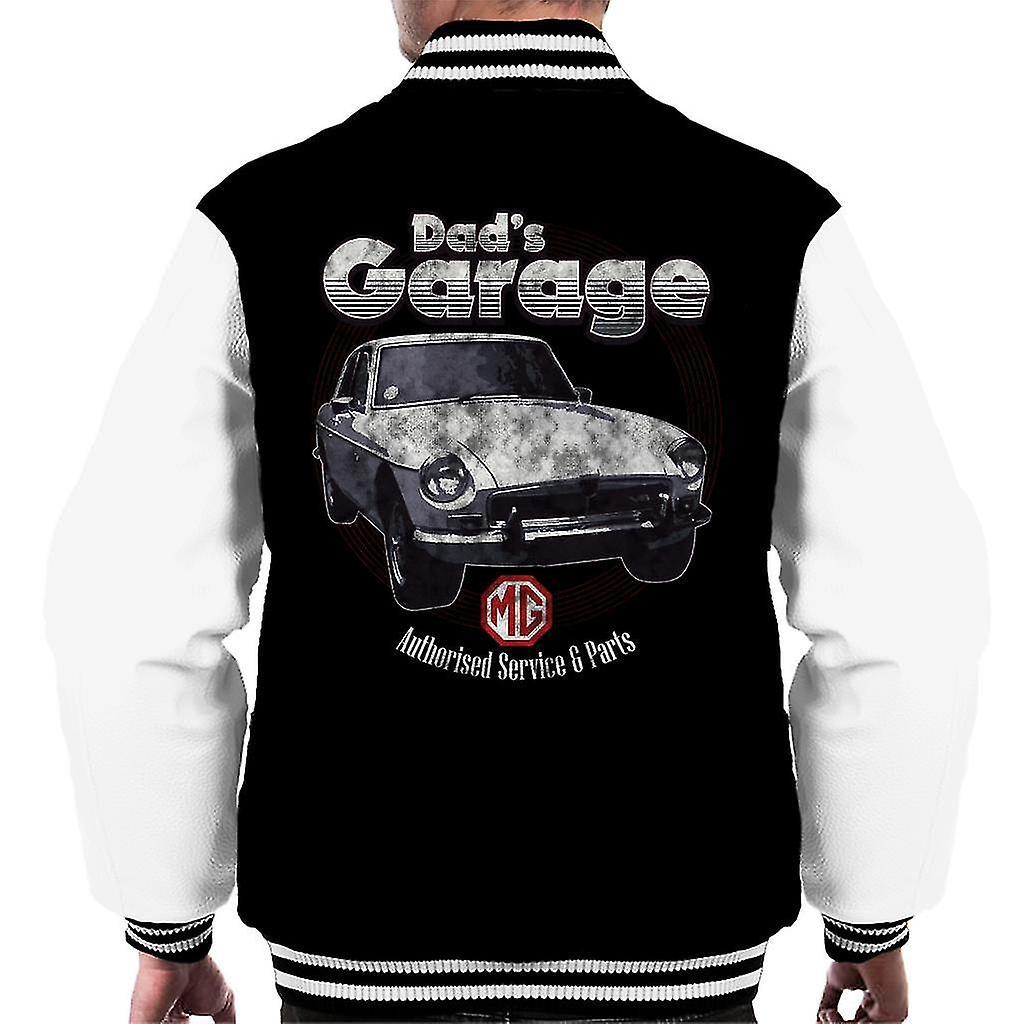 MG Dads Garage British Motor Heritage Men's Varsity Jacket Black/White XX-Large